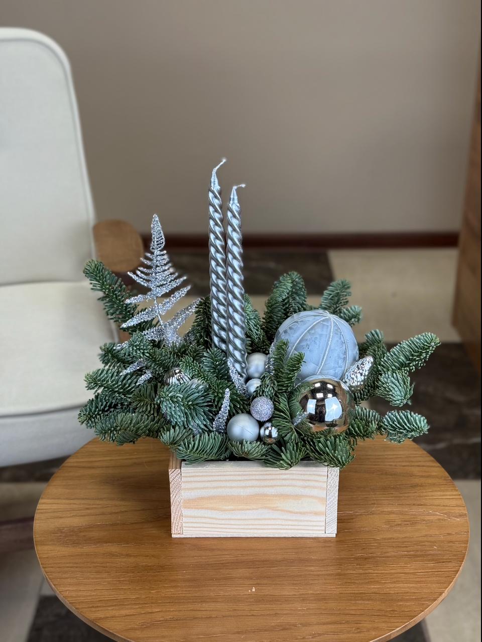 Фото Композиция на две свечи №2