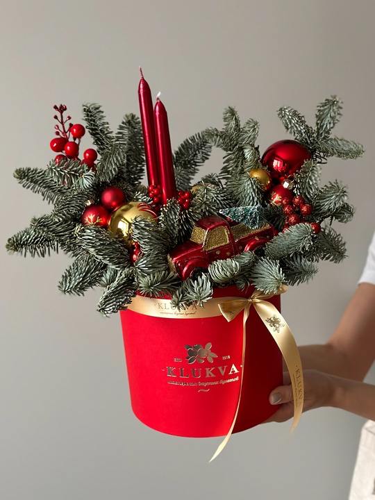 Фото Интерьерная композиция со свечами, диаметр М