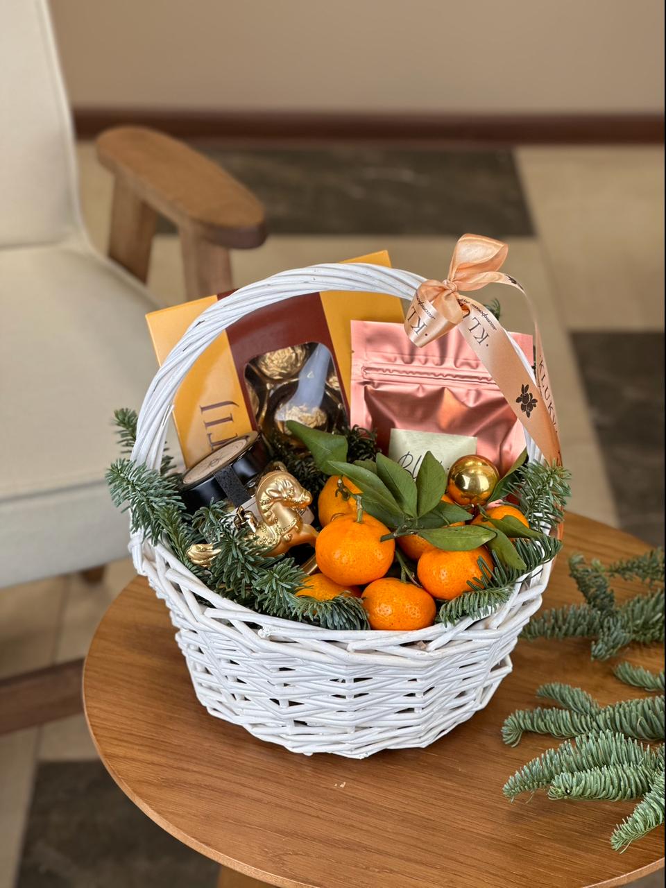 Фото Подарочная корзина, диаметр XS